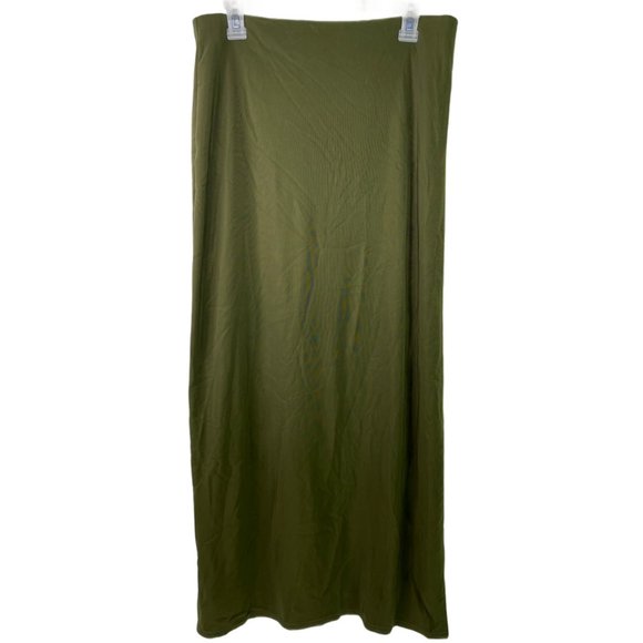 Green Maxi Skirt Size:1X - Picture 1 of 3